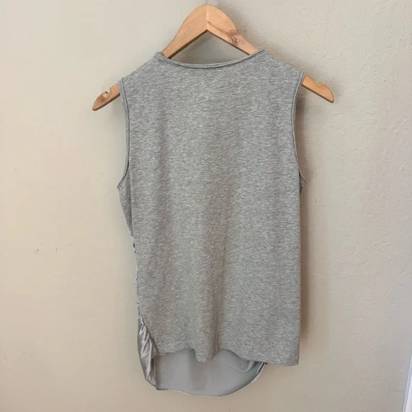 DOROTHEE SCHUMACHER Grey Satin Jersey Sleeveless Top Size 3/Medium - Picture 10 of 14